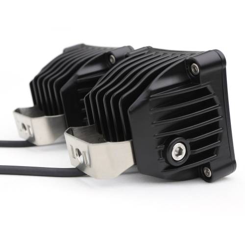 ZROADZ OFF ROAD PRODUCTS - 3 inch ZROADZ LED Light Pod Kit, G2 Series, Amber, Flood Beam, 2 Piece Kit With Wiring Harness - Part # Z30BC12W-D3A-K - Image 5