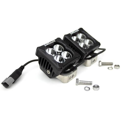ZROADZ OFF ROAD PRODUCTS - 3 inch ZROADZ LED Light Pod Kit, G2 Series, Bright White, Spot Beam, 2 Piece With Wiring Harness - PN #Z30BC20W-D3S-K - Image 4
