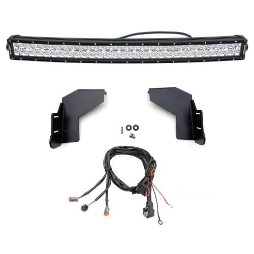 ZROADZ OFF ROAD PRODUCTS - 2017-2019 Ford Super Duty Front Bumper Top LED Kit with (1) 30 Inch LED Curved Double Row Light Bar - PN #Z325472-KIT - Image 7