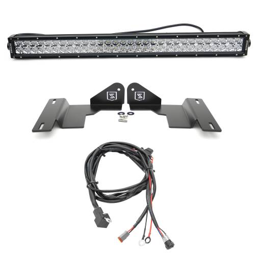 ZROADZ OFF ROAD PRODUCTS - 2014-2021 Toyota Tundra Front Bumper Top LED Kit with 30 Inch LED Straight Double Row Light Bar - PN #Z329641-KIT - Image 6