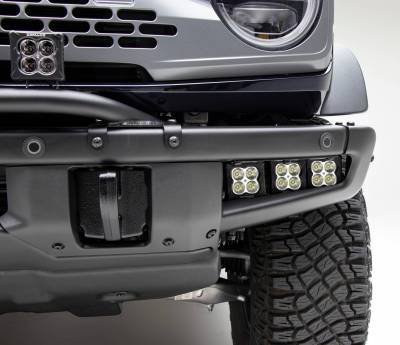ZROADZ OFF ROAD PRODUCTS - 2021-2024 Ford Bronco Front Bumper OEM Fog LED Kit with (6) 3 Inch White LED Pod Lights - PN #Z325401-KIT - Image 3
