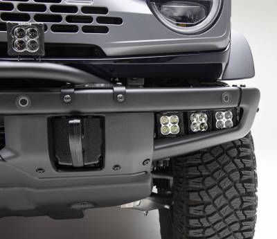 ZROADZ OFF ROAD PRODUCTS - 2021-2022 Ford Bronco Front Bumper OEM Fog Amber LED Kit with (2) 3 Inch Amber LED Pod Lights and (4) 3 Inch White LED Pod Lights- PN #Z325401-KITAW - Image 4