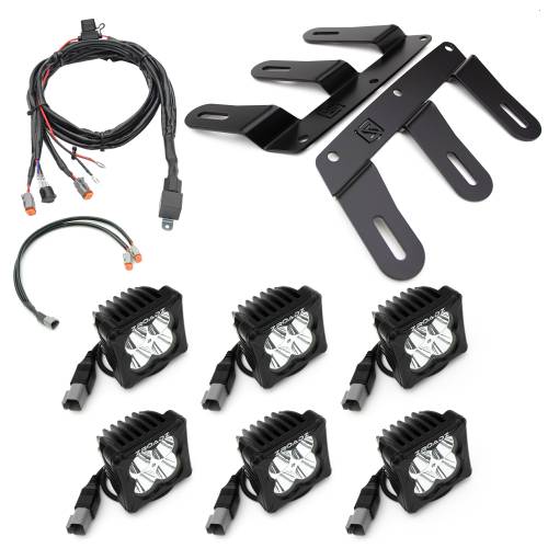 ZROADZ OFF ROAD PRODUCTS - 2021-2023 Ford Bronco Front Bumper Fog LED KIT, Includes (2) 3 inch ZROADZ Amber LED Pod Lights and (4) 3 inch White LED Pod Lights - Part # Z325401-KITAW - Image 7