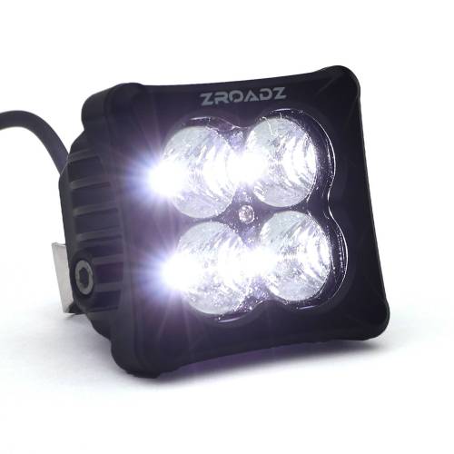 ZROADZ OFF ROAD PRODUCTS - 2021-2023 Ford Bronco Front Bumper Fog LED KIT, Includes (2) 3 inch ZROADZ Amber LED Pod Lights and (4) 3 inch White LED Pod Lights - Part # Z325401-KITAW - Image 9