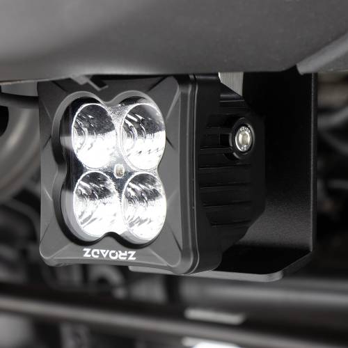 ZROADZ OFF ROAD PRODUCTS - 2021-2022 Ford Bronco Rear Bumper LED Kit with (2) 3 Inch White LED Pod Lights - PN #Z385401-KIT - Image 4