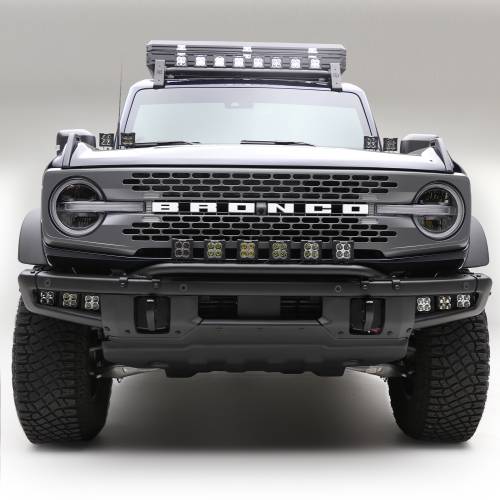 ZROADZ OFF ROAD PRODUCTS - 2021-2022 Ford Bronco Front Bumper Top LED Bracket to mount (6) 3 Inch LED Light Pods - PN #Z325431 - Image 3