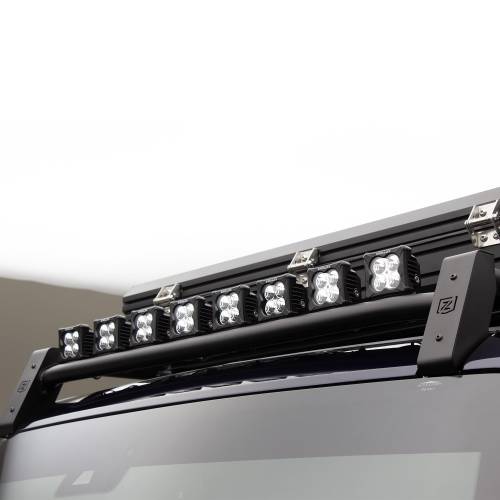 ZROADZ OFF ROAD PRODUCTS - 2021-2023 Ford Bronco 4 Door Roof Rack KIT, Includes (6) 3 inch ZROADZ LED White, (2) Amber LED Pod Lights and (1) 30 inch White LED Single Row Light Bar - Part # Z845421 - Image 2