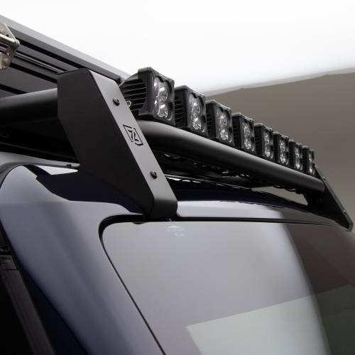 ZROADZ OFF ROAD PRODUCTS - 2021-2024 Ford Bronco Roof Rack with (8) 3 Inch LED Pods and (1) 30 Inch Single Row Slim Light Bar - PN #Z845421 - Image 4