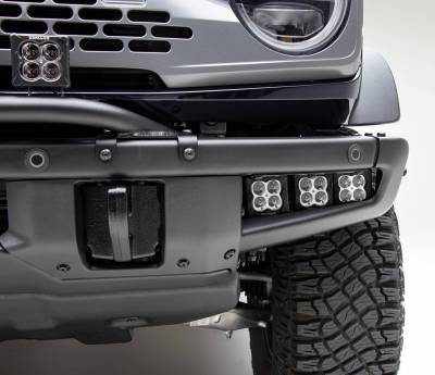 ZROADZ OFF ROAD PRODUCTS - 2021-2024 Ford Bronco Front Bumper OEM Fog LED Kit with (6) 3 Inch Amber LED Pod Lights - PN #Z325401-KITA - Image 3