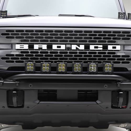 ZROADZ OFF ROAD PRODUCTS - 2021-2023 Ford Bronco Front Bumper Top LED KIT, Includes (6) 3 inch ZROADZ LED Light Pods - Part # Z325431-KIT - Image 2