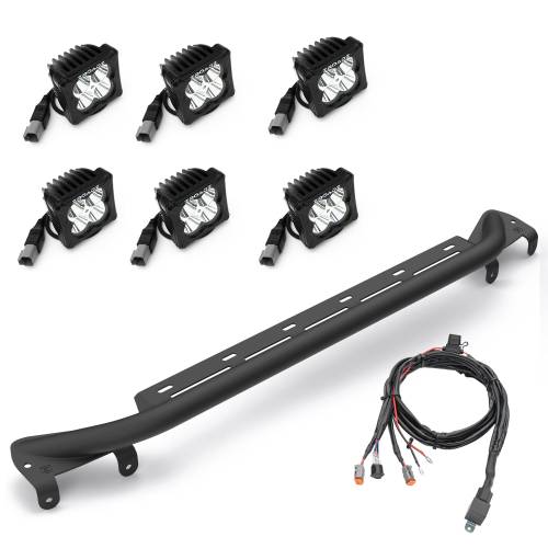 ZROADZ OFF ROAD PRODUCTS - 2021-2022 Ford Bronco Front Bumper Top LED KIT, Includes (6) 3 inch ZROADZ LED Light Pods - Part # Z325431-KIT - Image 11