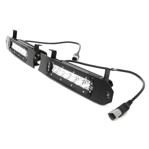 ZROADZ OFF ROAD PRODUCTS - 2017-2019 Ford Super Duty Lariat, King Ranch OEM Grille LED Kit with (2) 6 Inch LED Straight Single Row Slim Light Bars - PN #Z415471-KIT - Image 3