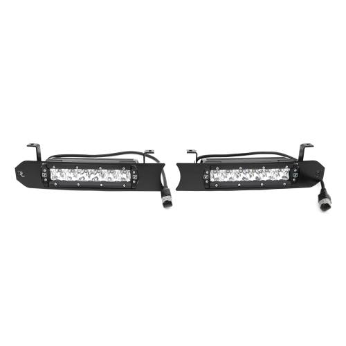 ZROADZ OFF ROAD PRODUCTS - 2017-2019 Ford Super Duty Lariat, King Ranch OEM Grille LED Kit with (2) 6 Inch LED Straight Single Row Slim Light Bars - PN #Z415471-KIT - Image 4