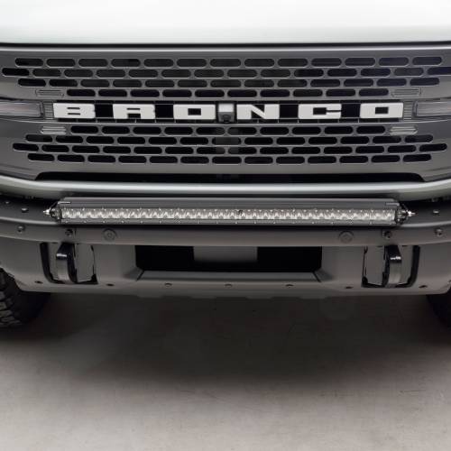 ZROADZ OFF ROAD PRODUCTS - 2021-2022 Ford Bronco Front Bumper Top LED KIT, Includes (1) 30 inch ZROADZ LED Straight Single Row Light Bar - Part # Z325421-KIT - Image 2