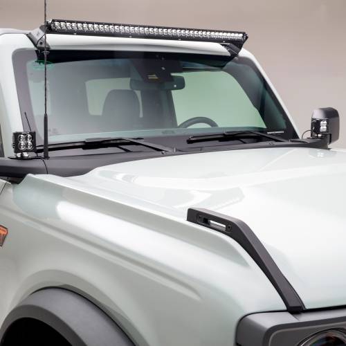 ZROADZ OFF ROAD PRODUCTS - 2021-2022 Ford Bronco Mirror/Ditch Light LED KIT, Includes (2) 3 inch ZROADZ White LED Pod Lights - Part # Z365401-KIT2 - Image 5