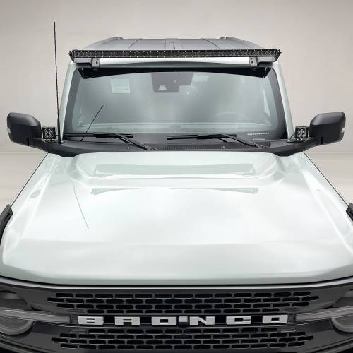 ZROADZ OFF ROAD PRODUCTS - 2021-2022 Ford Bronco Front Roof LED Kit with (1) 50 Inch LED Straight Single Row Slim Light Bar - PN #Z335411-KIT - Image 3