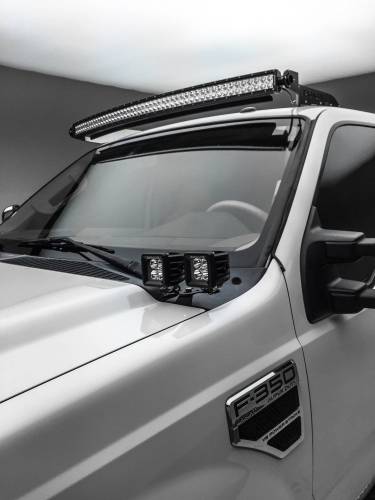 ZROADZ OFF ROAD PRODUCTS - 2011-2016 Ford Super Duty Hood Hinge LED Kit with (4) 3 Inch LED Pod Lights - Part # Z365462-KIT4 - Image 2