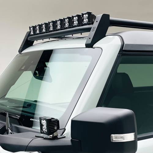 ZROADZ OFF ROAD PRODUCTS - 2021-2022 Ford Bronco 2 Door Roof Rack KIT, Includes (6) 3 inch ZROADZ White and (2) Amber LED Pods Lights - Part # Z845211 - Image 4