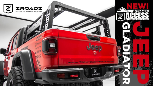 Jeep Gladiator Overland Access Rack with Side Gates from ZROADZ