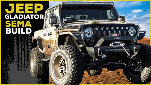 Jeep Gladiator built by Steelcraft Automotive for SEMA 2019 equipt with ZROADZ Offroad Products