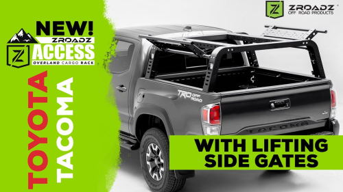 Toyota Tacoma Access Overland Cargo Rack with Lifting Side Gates