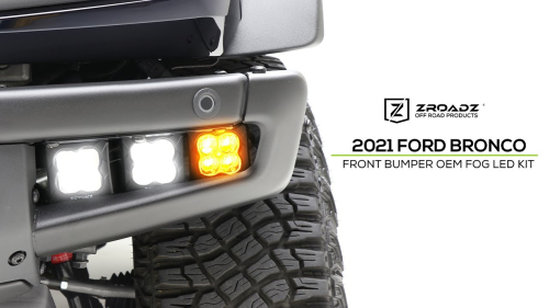 2021-2022 Ford Bronco Bumper Fog LED Kits from ZROADZ