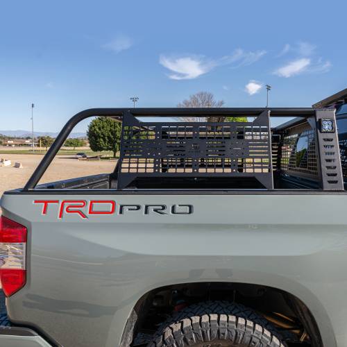 ZROADZ OFF ROAD PRODUCTS - 2014-2021 Toyota Tundra MOLLE Overland Rack with (2) 3 Inch White ZROADZ LED Pod Lights - Part # Z859661 - Image 6