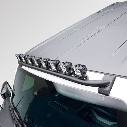 ZROADZ OFF ROAD PRODUCTS - 2021-2023 Ford Bronco Front Roof Multiple LED Pods KIT, Tubular Mounting Bar with White and Amber Pods and Wiring Harness - Part # Z935401-KITAW - Image 5