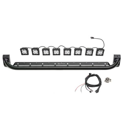 ZROADZ OFF ROAD PRODUCTS - 2021-2024 Ford Bronco Front Roof Multiple LED Pods KIT, Tubular Mounting Bar with White and Amber Pods and Wiring Harness - Part # Z935401-KITAW - Image 14