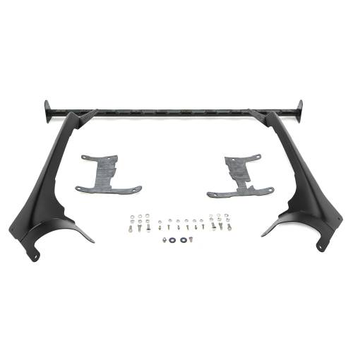 ZROADZ OFF ROAD PRODUCTS - 2019-2022 Jeep Gladiator, JL Multi-LED Roof Cross Bar and A-Pillar Brackets ONLY, Holds (10) 3-Inch ZROADZ Light Pods (Not Included) - Part # Z934931 - Image 2