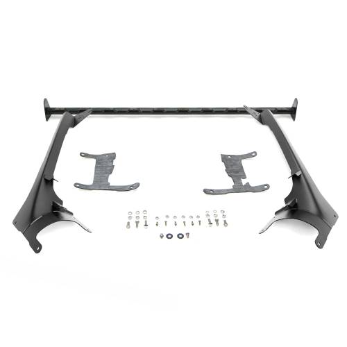 ZROADZ OFF ROAD PRODUCTS - 2018-2023 Jeep JL/2019-2023 Jeep Gladiator, Multi-LED Roof Cross Bar and 4-Pod A-Pillar Brackets ONLY, Holds (14) 3-Inch ZROADZ Light Pods, (Not Included) - Part # Z934931-BK4 - Image 2