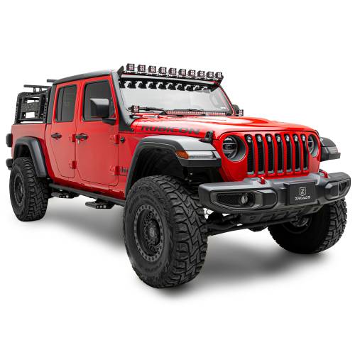 ZROADZ OFF ROAD PRODUCTS - 2019-2022 Jeep Gladiator, JL Multi-LED Roof Cross Bar and 2-Pod A-Pillar Complete KIT, Includes (12) 3-Inch ZROADZ Light Pods - Part # Z934931-KIT2AW - Image 2