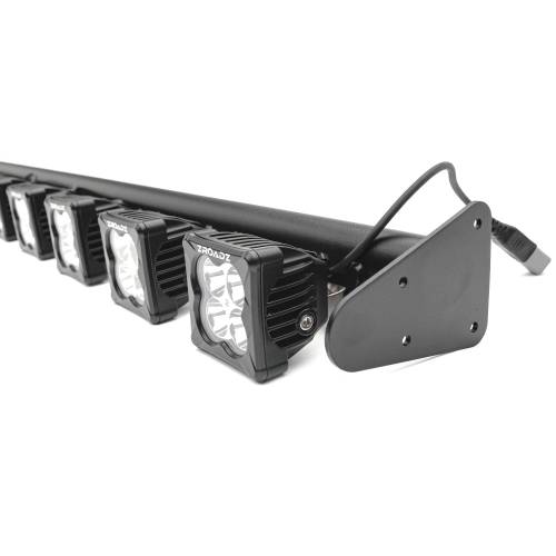 ZROADZ OFF ROAD PRODUCTS - 2018-2023 Jeep JL/2019-2023 Jeep Gladiator, Multi-LED Roof Cross Bar and 2-Pod A-Pillar Complete KIT, Includes (12) 3-Inch ZROADZ Light Pods - Part # Z934931-KIT2AW - Image 8