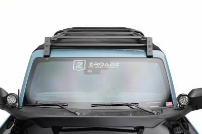 ZROADZ OFF ROAD PRODUCTS - 2021-2024 Ford Bronco 4 Door Soft Top Rack - PN #Z845471 - Image 3