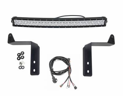 ZROADZ OFF ROAD PRODUCTS - 2020-2022 Ford Super Duty Front Bumper Top LED Kit with (1) 30 Inch LED Curved Double Row Light Bar - PN # Z325572-KIT - Image 1