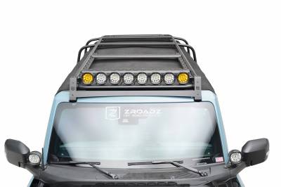 ZROADZ OFF ROAD PRODUCTS - 2021-2024 Ford Bronco ZROADZ Soft Top Roof Rack Wind Diffuser – Part # Z845001 - Image 2