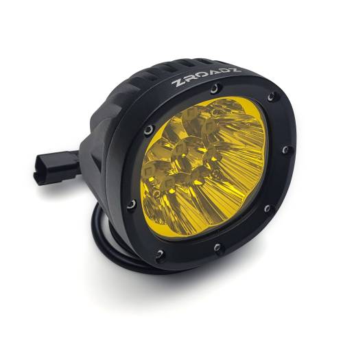 ZROADZ OFF ROAD PRODUCTS - ZROADZ 4-Inch Round Amber LED Light, Flood/Spot Beam Pattern, 1pc – Part # Z3090WRDA - Image 1