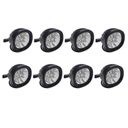 ZROADZ OFF ROAD PRODUCTS - ZROADZ 4-Inch LED All White LED Kit for use on ZROADZ Bronco Roof Racks, Includes (8) White 4-Inch LED Lights & Universal Harness – Part # Z3090WRD-KIT8 - Image 5