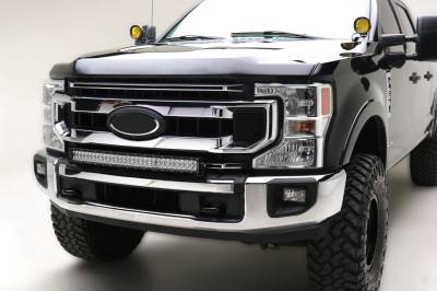 2020-2022 Ford Super Duty Front Bumper Top LED Kit with (1) 30-Inch ZROADZ LED Curved Double Row Light Bar - PN # Z325572-KIT