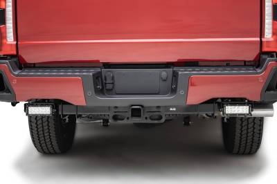 2023-2024 Ford Superduty, F250/F350/F450 Rear Bumper Mounting Bracket Kit, Includes (2) ZROADZ 6-Inch Dual Row LED Light Bars and Universal Harness - Part # Z385971-KIT