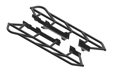 ZROADZ OFF ROAD PRODUCTS - 2024-2024 Toyota Tacoma Rock Sliders, TRAILX.R1 Series, Bolt-On/Weld-on, with Standard Angle - Part # Z749401 - Image 1