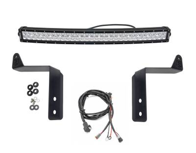 ZROADZ OFF ROAD PRODUCTS - 2023-2025 Ford Superduty, F250/F350/F450 Front Bumper Top LED Mounting Kit, Includes (1) ZROADAZ 30-Inch Curved LED Bar Light and Universal Harness - Part #  Z325971-KIT - Image 4