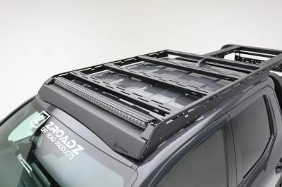 ZROADZ OFF ROAD PRODUCTS - 2024-2024 Toyota Tacoma Roof Rack With LED Diffuser, Includes (1) 40-Inch ZROADZ White Single Row LED Light Bar and Universal harness - Part # Z84961 - Image 1