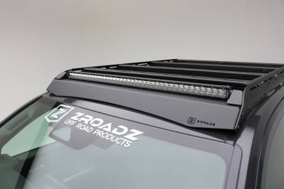 ZROADZ OFF ROAD PRODUCTS - 2024-2024 Toyota Tacoma Roof Rack With LED Diffuser, Includes (1) 40-Inch ZROADZ White Single Row LED Light Bar and Universal harness - Part # Z84961 - Image 4