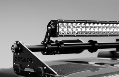 ZROADZ OFF ROAD PRODUCTS - Universal Off-Road Roof LED Light Bar Mount – Adjustable Modular Bracket System for up to (4) Light Bars & Pod Lights – Black Powder-Coated Finish – 55” Max Length – Patented Design - No LED Included - PN #Z350050 - Image 3