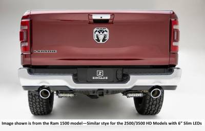 ZROADZ OFF ROAD PRODUCTS - 09-19 Ram1500 / 09-24 Ram 2500/3500 Rear Bumper LED Mounting Kit, Includes (2) 6 Inch Straight Single Row LED Light Bar and Universal Harness - Part # Z384621-KIT - Image 4